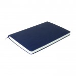 Bedrukte notitieboekjes met slappe kaft kleur blauw eerste weergave