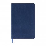 Bedrukte notitieboekjes met slappe kaft kleur blauw
