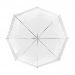 Reclame paraplu met kleurdetail kleur wit vijfde weergave
