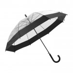 Reclame paraplu met kleurdetail kleur zwart