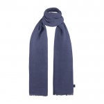 Promotie sjaals van gerecycled katoen kleur blauw