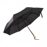 paraplu Opvouwbaar gemaakt van gerecycled plastic kleur zwart eerste weergave