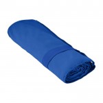 Handdoek met elastiek om te vouwen kleur blauw eerste weergave