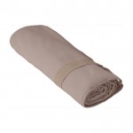 Handdoek met elastiek om te vouwen kleur beige eerste weergave