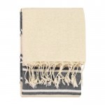Biologische katoenen handdoek pareo kleur grijs eerste weergave