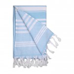 Handdoek pareo in katoen 220 g/m2 kleur blauw eerste weergave