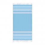 Handdoek pareo in katoen 220 g/m2 kleur blauw tweede weergave