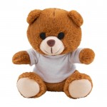 Teddybeer met sweatshirt kleur wit eerste weergave