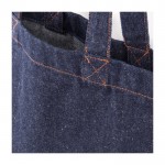 Tas van denim en gerecycled katoen 250 g/m2 kleur jeans blauw derde weergave