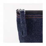 Toilettas van gerecycled katoen en denimlook 240 g/m2 kleur jeans blauw zesde weergave