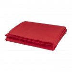 Polyester deken met bijpassend borduursel ca. 150g/m2 kleur rood derde weergave