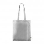 Fairtrade katoenen tas met lange hengsels 180g/m2 kleur wit derde weergave