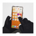 RPET-handschoenen met neus geschikt voor touchscreen kleur zwart vierde weergave
