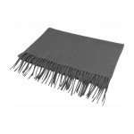Acryl sjaal met zachte touch 32 x 180 cm kleur grijs derde weergave