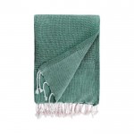 Pareo handdoek van gerecycled en organisch katoen 200 g/m2 kleur groen derde weergave