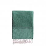 Pareo handdoek van gerecycled en organisch katoen 200 g/m2 kleur groen met afdrukgebied
