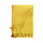 Handdoek met katoen en polyester in felle kleuren 320 g/m2 kleur geel tweede weergave
