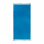 Handdoek met katoen en polyester in felle kleuren 320 g/m2 kleur blauw eerste weergave