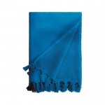Handdoek met katoen en polyester in felle kleuren 320 g/m2 kleur blauw tweede weergave
