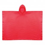Te bedrukken regenjas voor bedrijven kleur rood tweede weergave