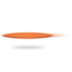 Promotionele frisbee voor bedrijven kleur oranje derde weergave