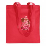 Goedkope tassen met opdruk kleur rood vierde weergave met logo