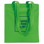 Goedkope tassen met opdruk kleur groen vierde weergave met logo