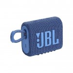 Bluetooth speaker met logo en draaglus kleur blauw