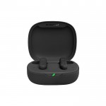 Bluetooth in-ear oordopjes in doosje met logo kleur zwart