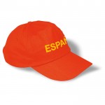 Goedkope cap voor promotie kleur rood vierde weergave met logo