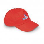 Goedkope cap voor promotie kleur rood bedrukt
