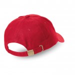Caps voor bedrijfsmerchandising kleur rood tweede weergave