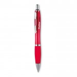 Leuke goedkope balpennen met opdruk kleur rood vierde weergave met logo