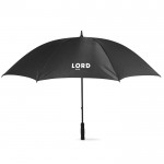 Te bedrukken paraplu van 30'’ voor bedrijven kleur zwart bedrukt