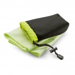 Reclame handdoek in nylon tasje kleur groen tweede weergave