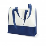 Stoffen non woven tassen bedrukken met logo kleur blauw