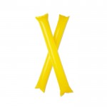 Opblaasbare sticks met je eigen logo kleur geel tweede weergave