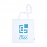 Antibacteriële tas met logo weergave met jouw bedrukking