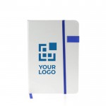 Notebooks met USB stick in kaft weergave met jouw bedrukking
