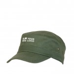 Bedruk deze army cap met eigen logo weergave met jouw bedrukking