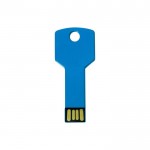 Gepersonaliseerde USB sleutel met logo kleur blauw