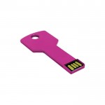 Gepersonaliseerde USB sleutel met logo kleur fuchsia