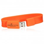 USB-armbanden om te bedrukken oranje