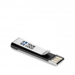 Te bedrukken USB-stick met clip  weergave met jouw bedrukking