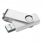 Exclusieve USB 3.0-geheugenstick met logo zilver