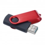 USB stick bedrukken met logo full speed rood weergave 2