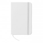 Pocket notitieboekje met lijntjes kleur wit