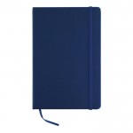 Gelinieerd notitieboekje met opdruk kleur blauw