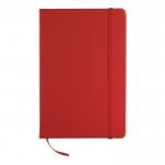 Gelinieerd notitieboekje met opdruk kleur rood