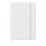 Gelinieerd notitieboekje met opdruk kleur wit